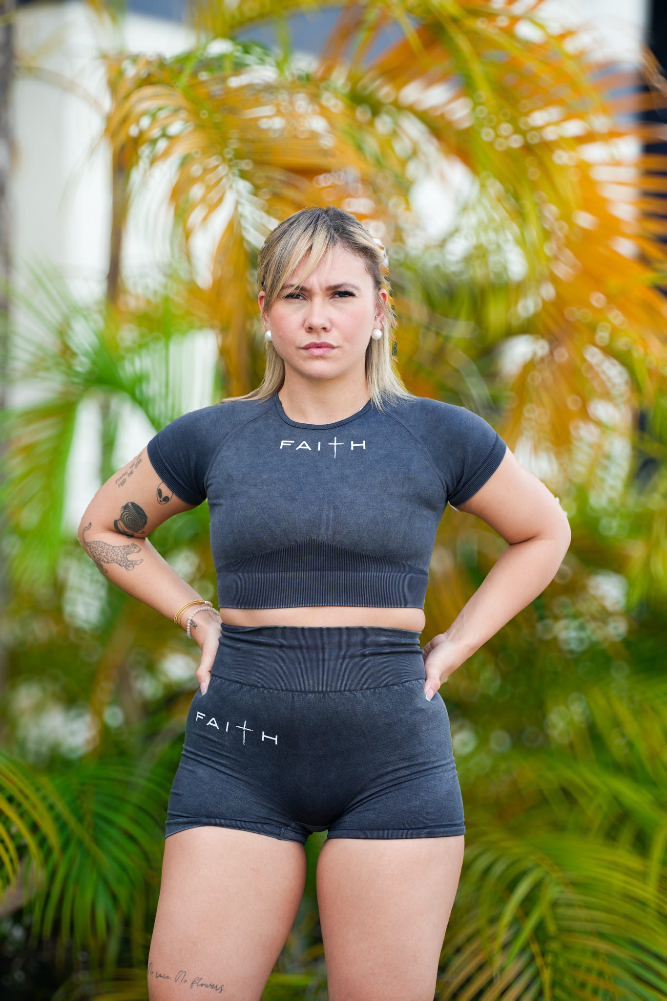 FAITH-INFUSED WORKOUT SET - DARK BLUE