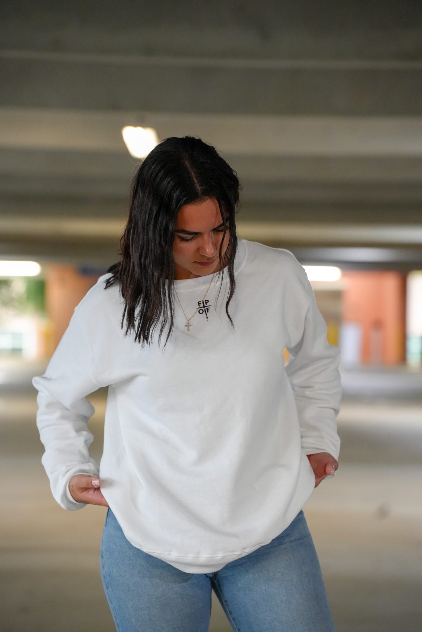 GOD IS GREAT CREWNECK - WHITE