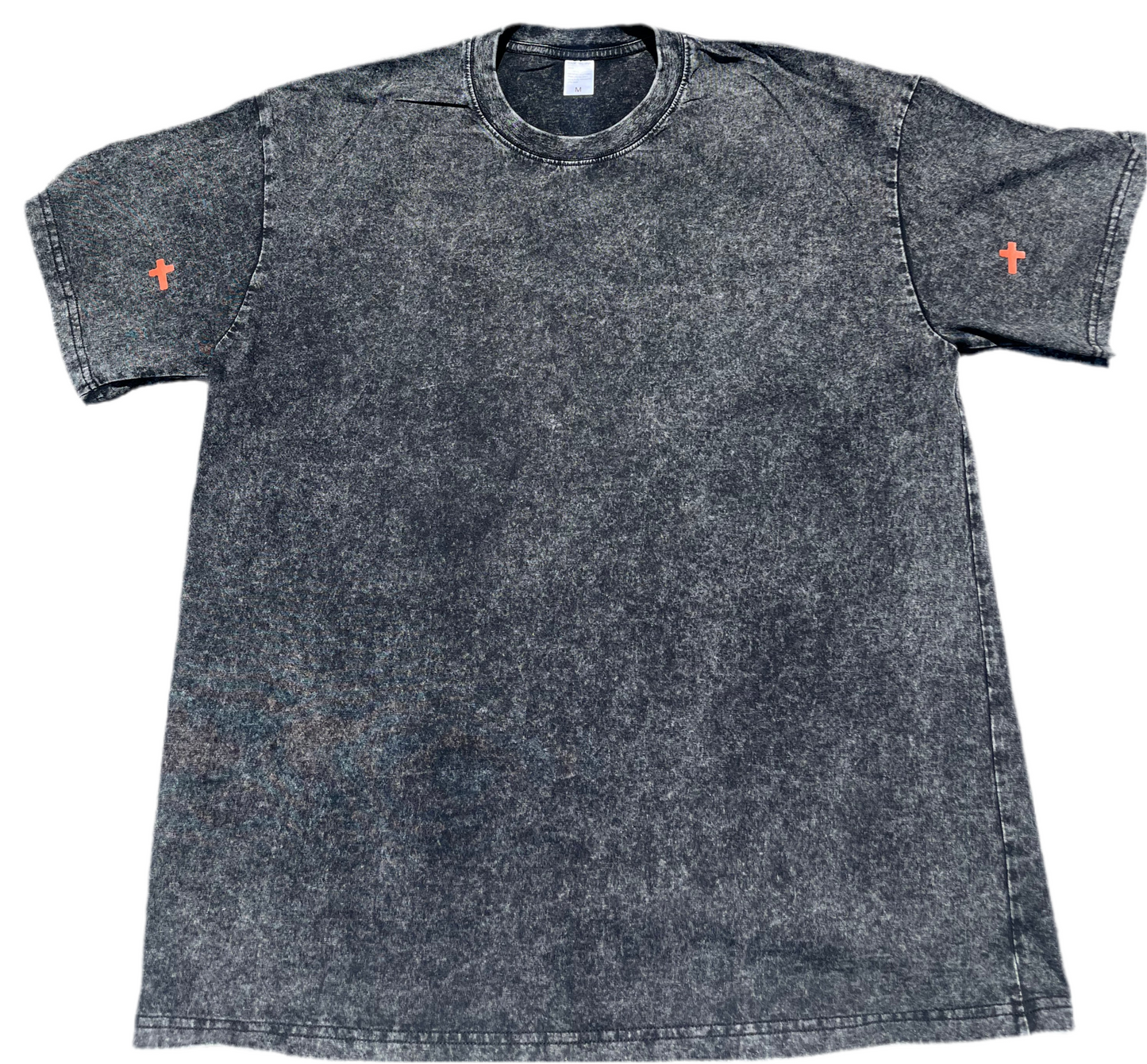ISAIAH 8:11-13 ACID WASH OVERSIZED T - BLACK