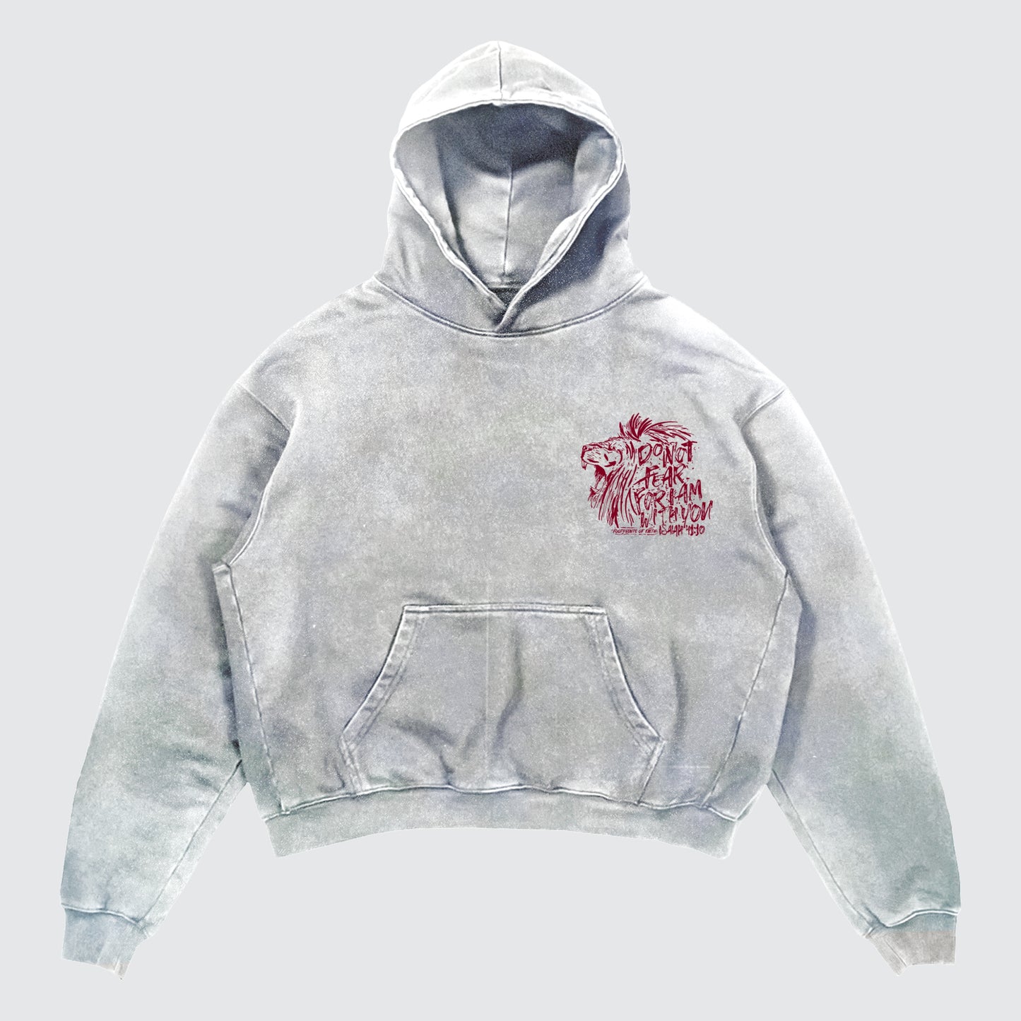ISAIAH 41:10 PULLOVER HOODIE - GREY (limited time only)