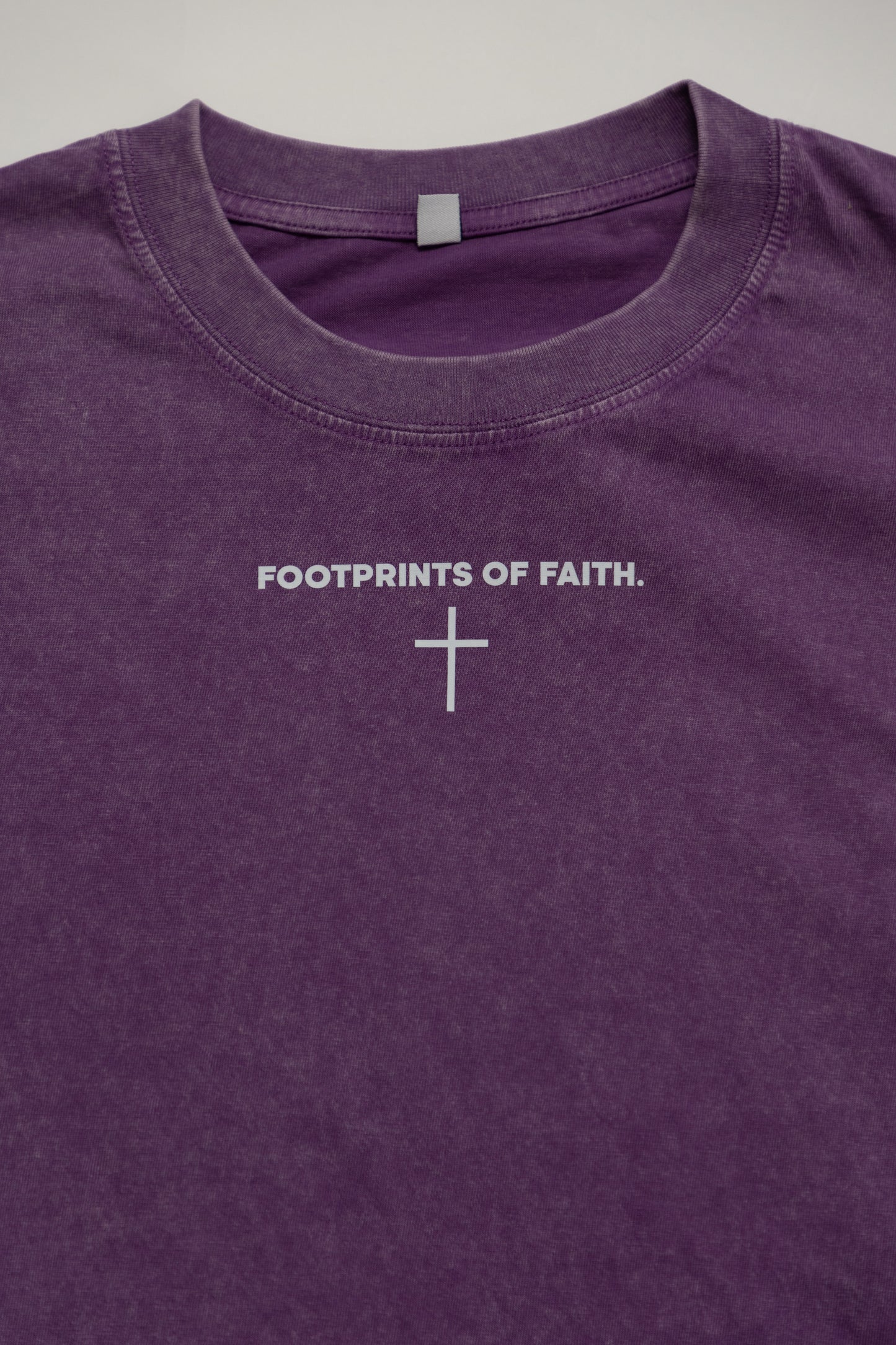 ACID WASH OVERSIZED T - Dark Purple