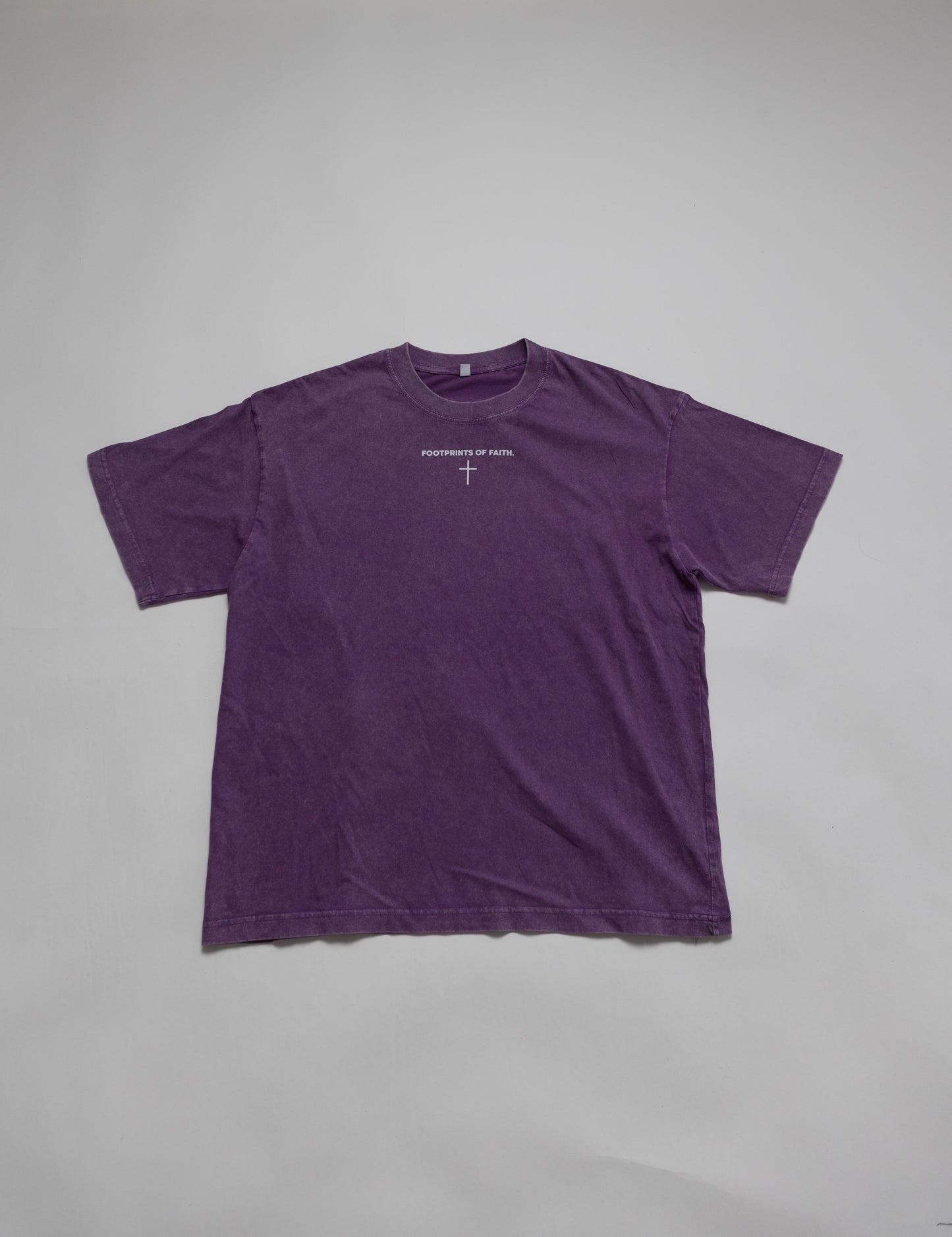 ACID WASH OVERSIZED T - Dark Purple