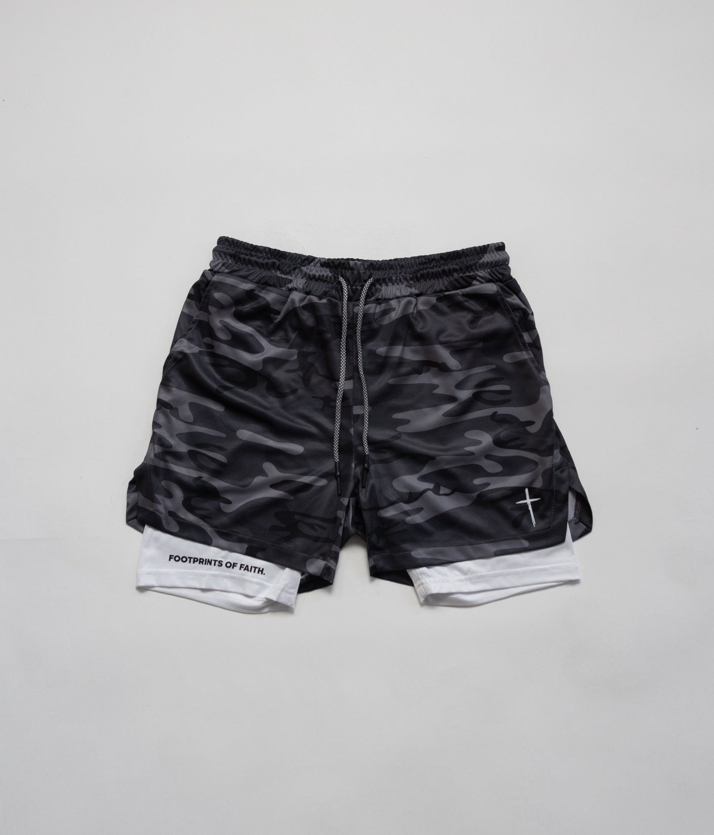 COMPRESSION SHORTS - CAMO GREY