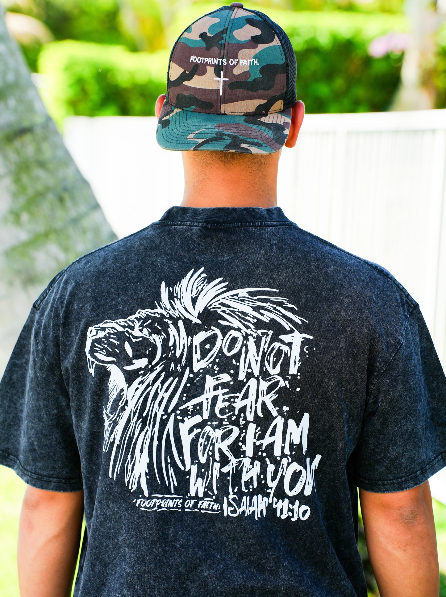 ISAIAH 41:10 ACID WASH OVERSIZED T - Black