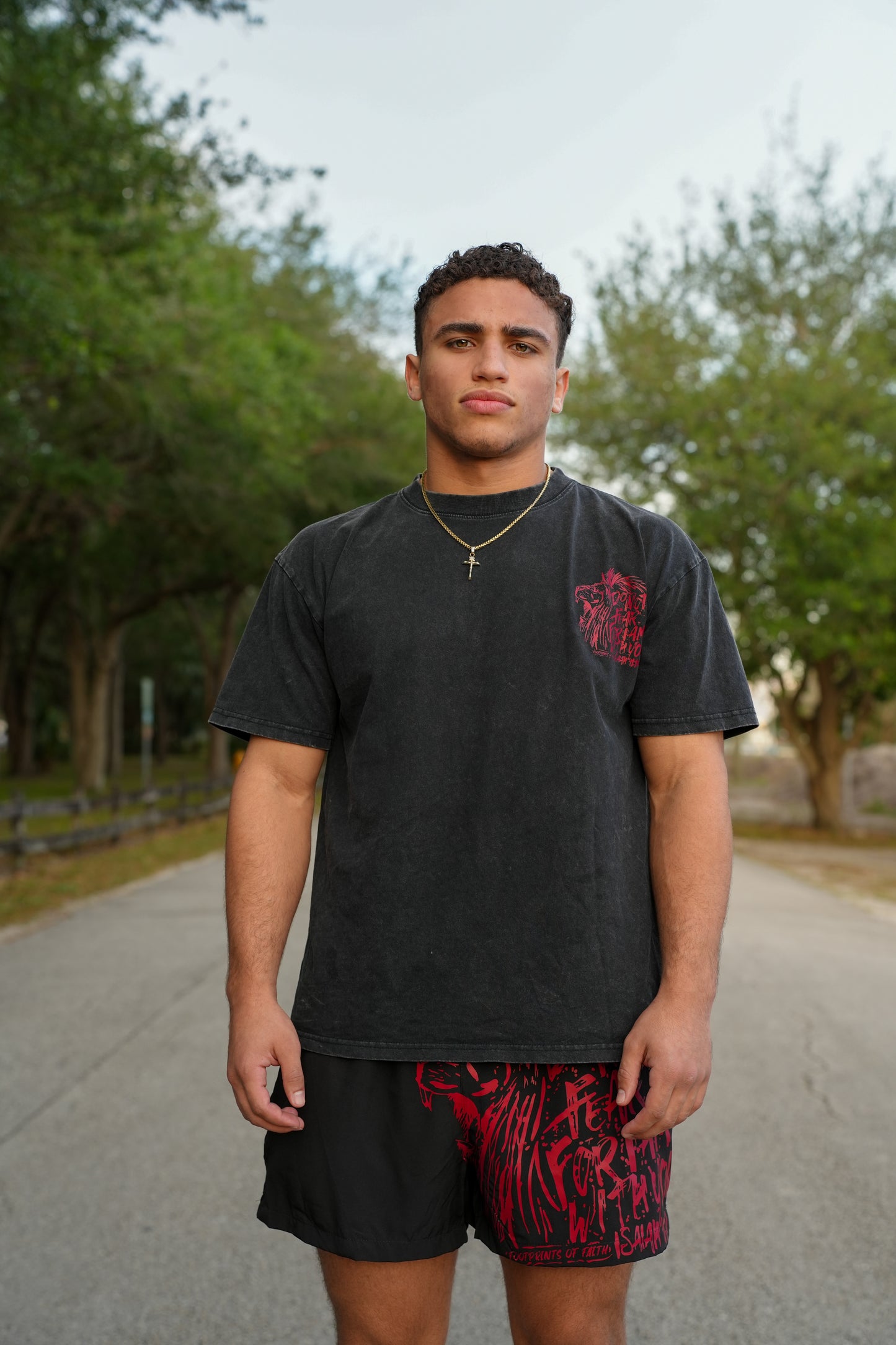 ISAIAH 41:10 ACID WASH OVERSIZED T