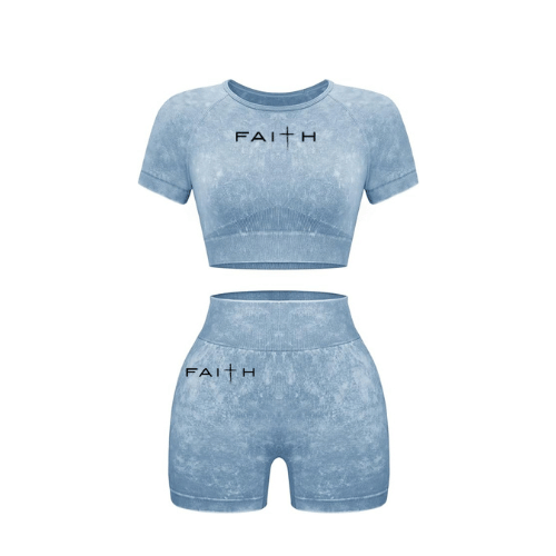 FAITH-INFUSED WORKOUT SET - BLUE