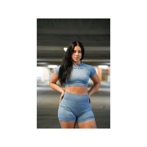 FAITH-INFUSED WORKOUT SET - BLUE