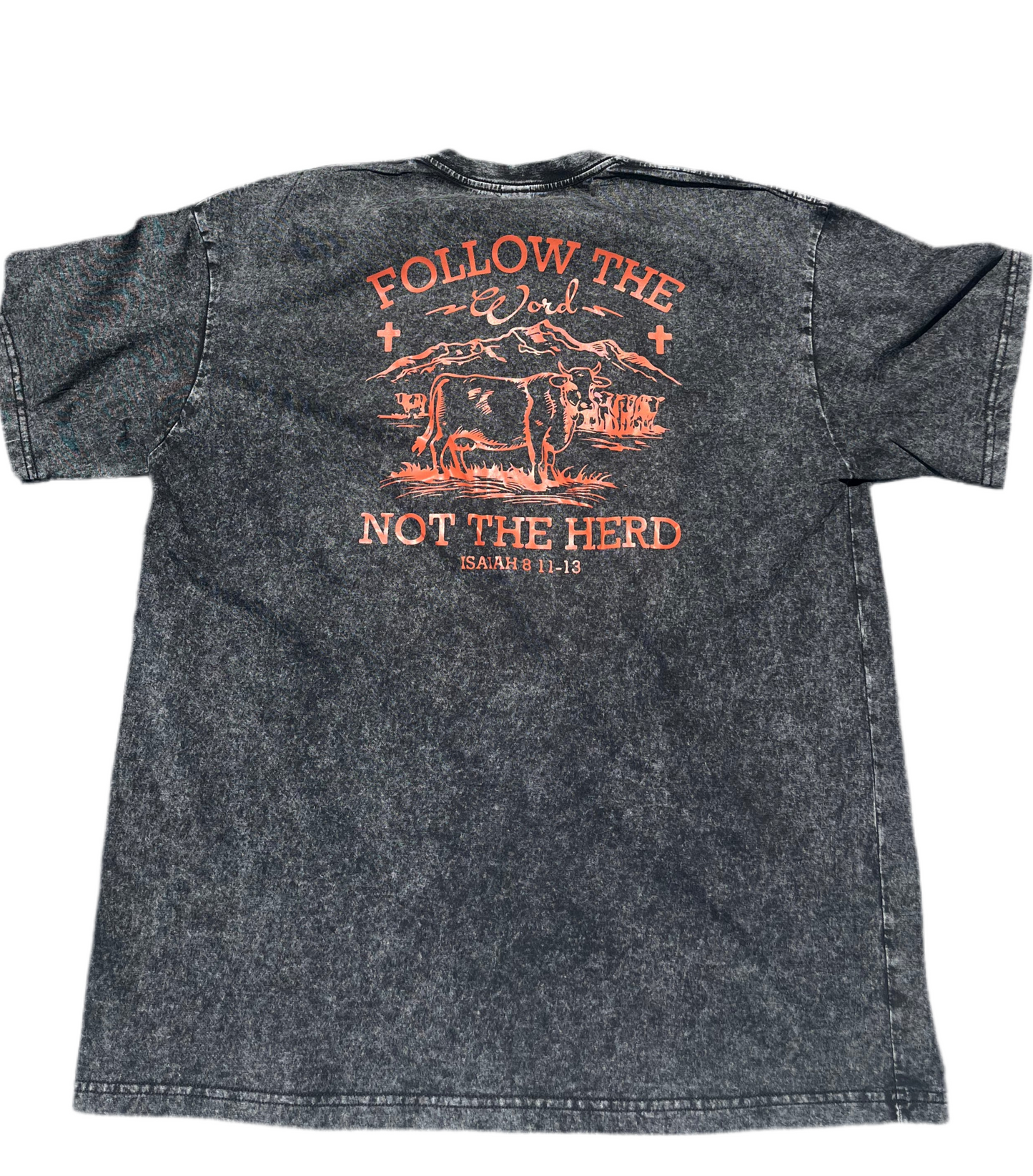 ISAIAH 8:11-13 ACID WASH OVERSIZED T - BLACK