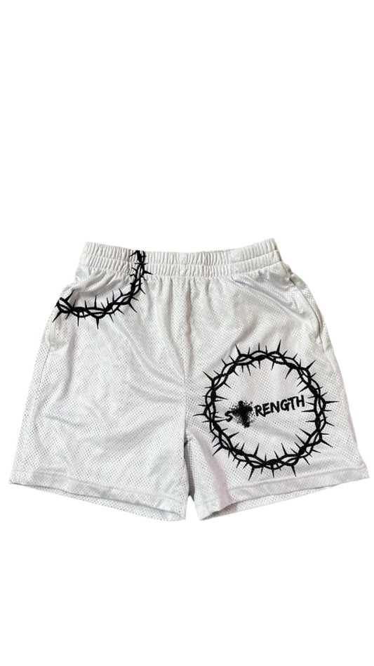 MESH SHORTS - WHITE