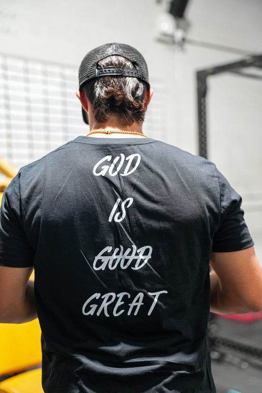GOD IS GREAT T-SHIRT - BLACK
