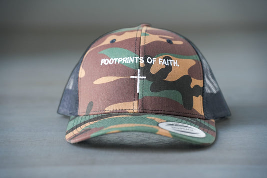FOOTPRINTS OF FAITH CUSTOM CAP - CAMO