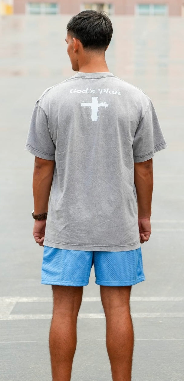 GOD’S PLAN ACID WASH T -SHIRT
