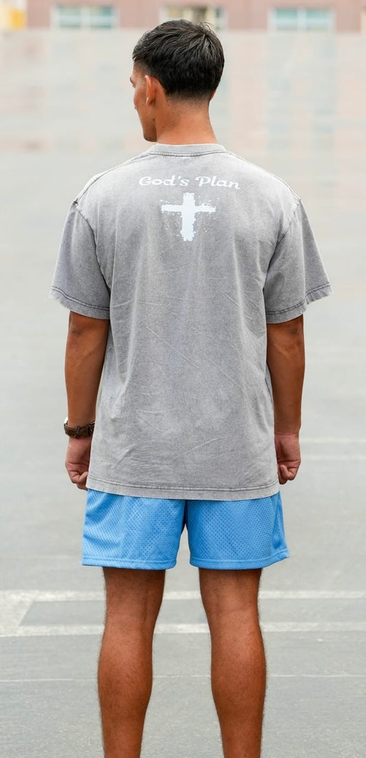GOD’S PLAN ACID WASH T -SHIRT