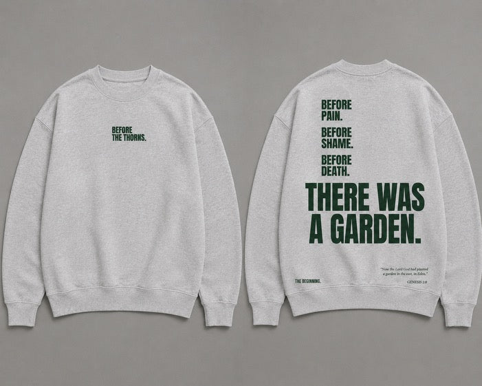 THE GARDEN CREWNECK - ASH GREY