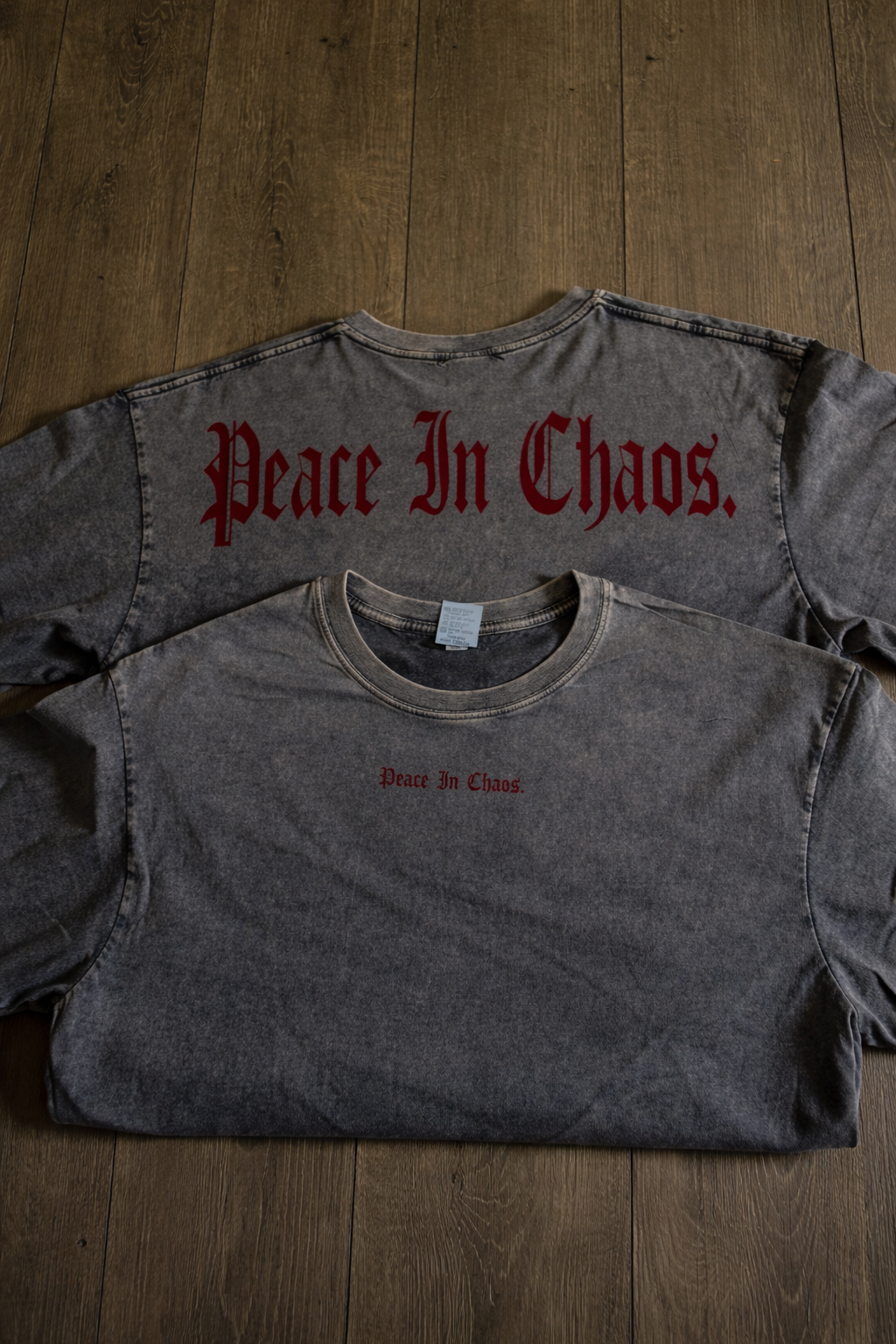 Peace In Chaos Grey Tee - Limited Collection