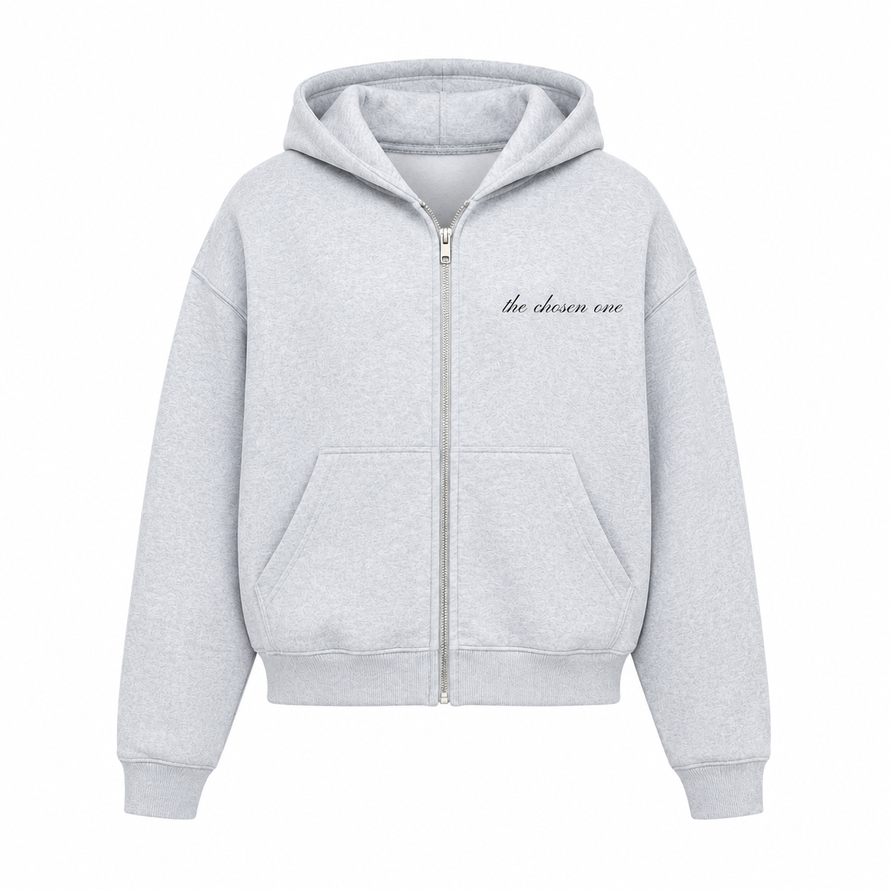 "SAVED" FLEECE ZIP UP + SWEATS SET - HEATHER