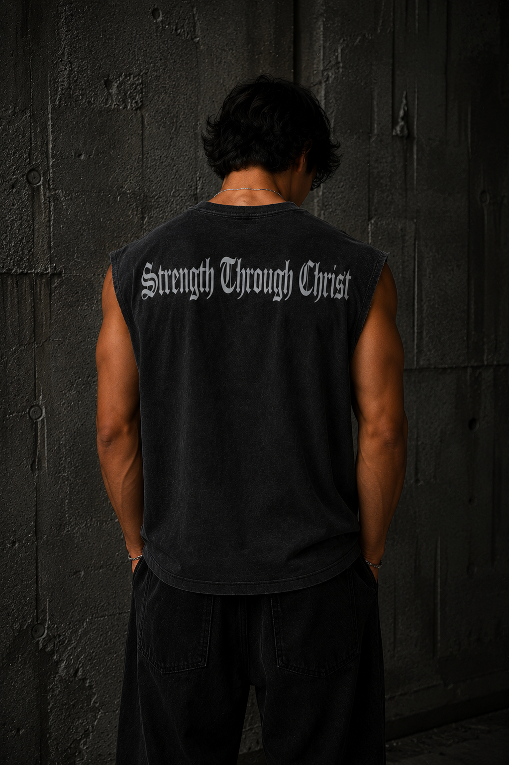 Acid Wash Classic Tank - Black