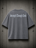Strength Through Christ Tee - Grey