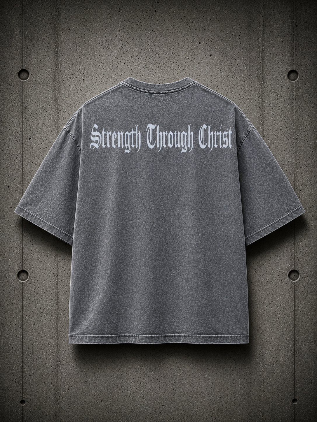 Strength Through Christ Tee - Grey