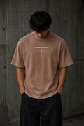 Acid Wash Tee - Brown