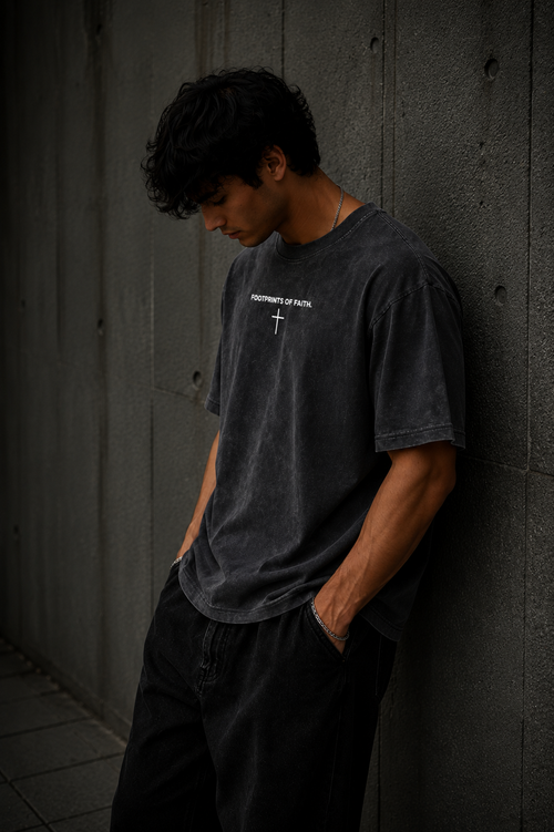 Acid Wash Tee - Black