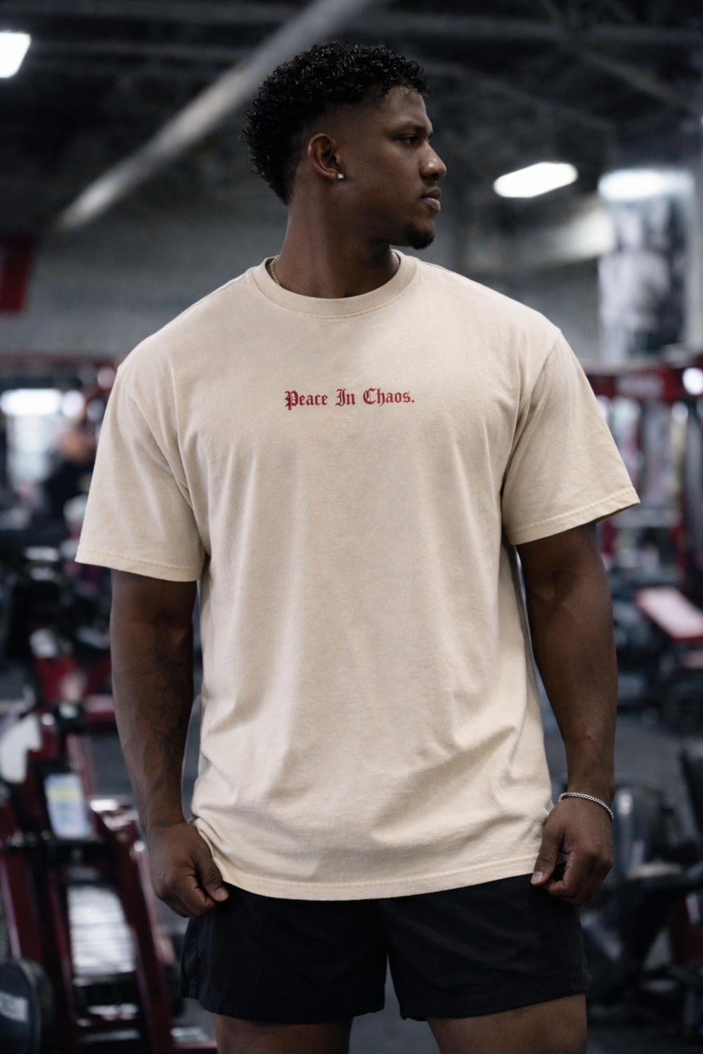 Peace In Chaos Tan Tee - Limited Collection