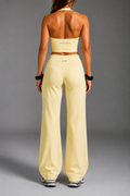 LEGGINGS + TOP IN HIS NAME SET - BUTTER YELLOW