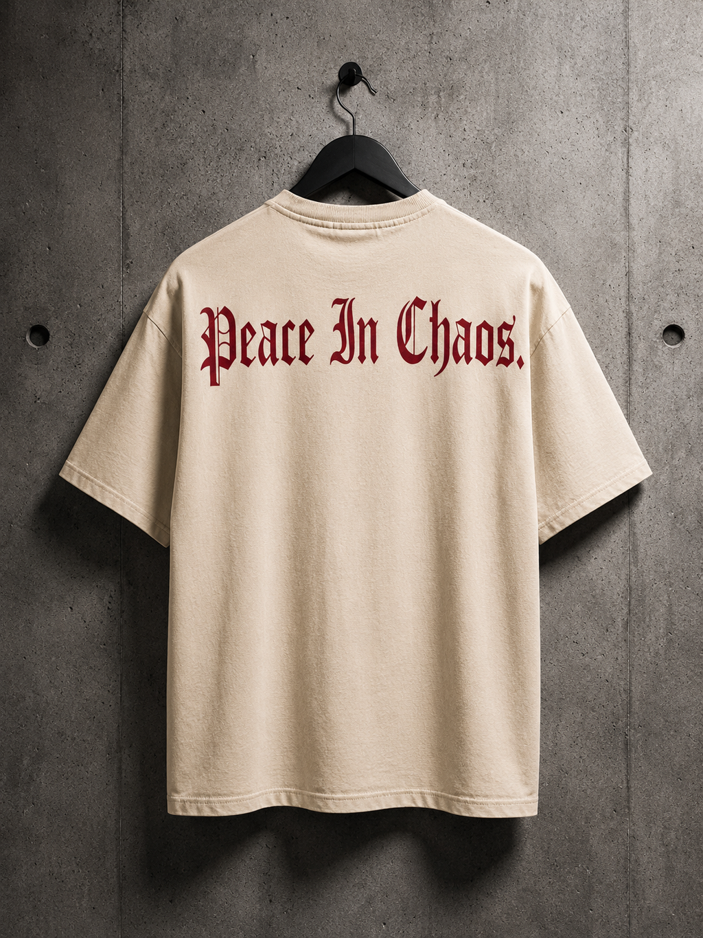 Peace In Chaos Tan Tee - Limited Collection