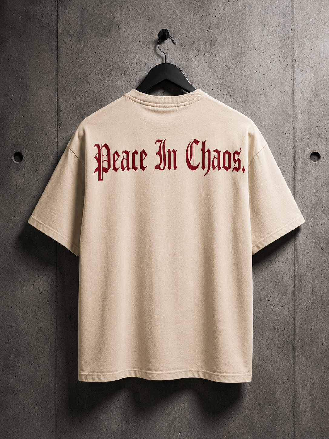 Peace In Chaos Tan Tee - Limited Collection