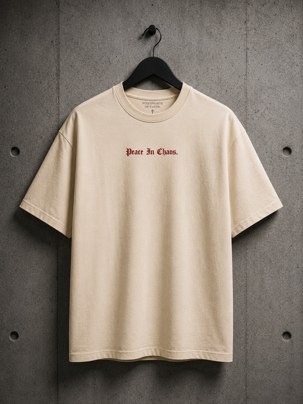 Peace In Chaos Tan Tee - Limited Collection