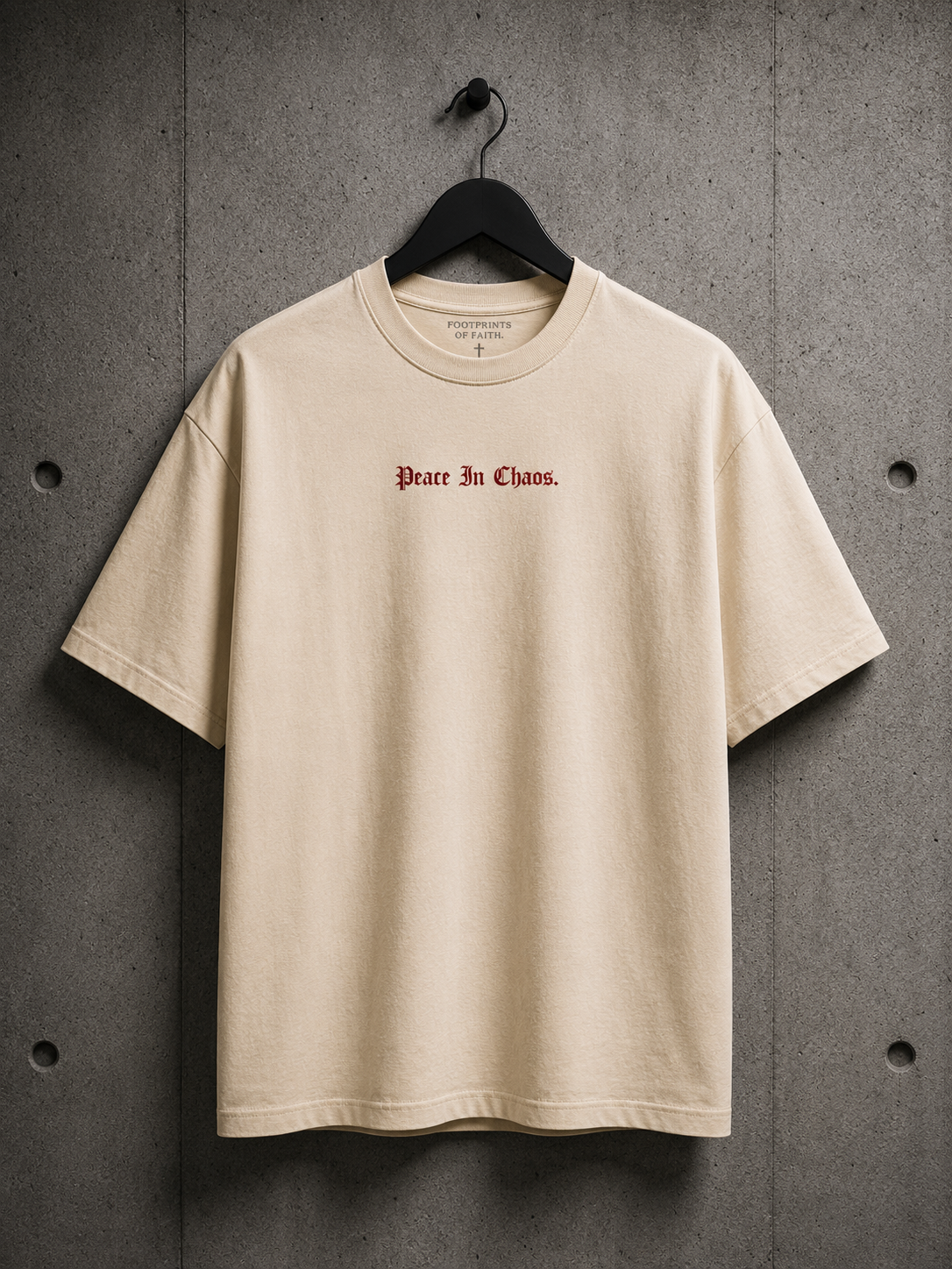 Peace In Chaos Tan Tee - Limited Collection