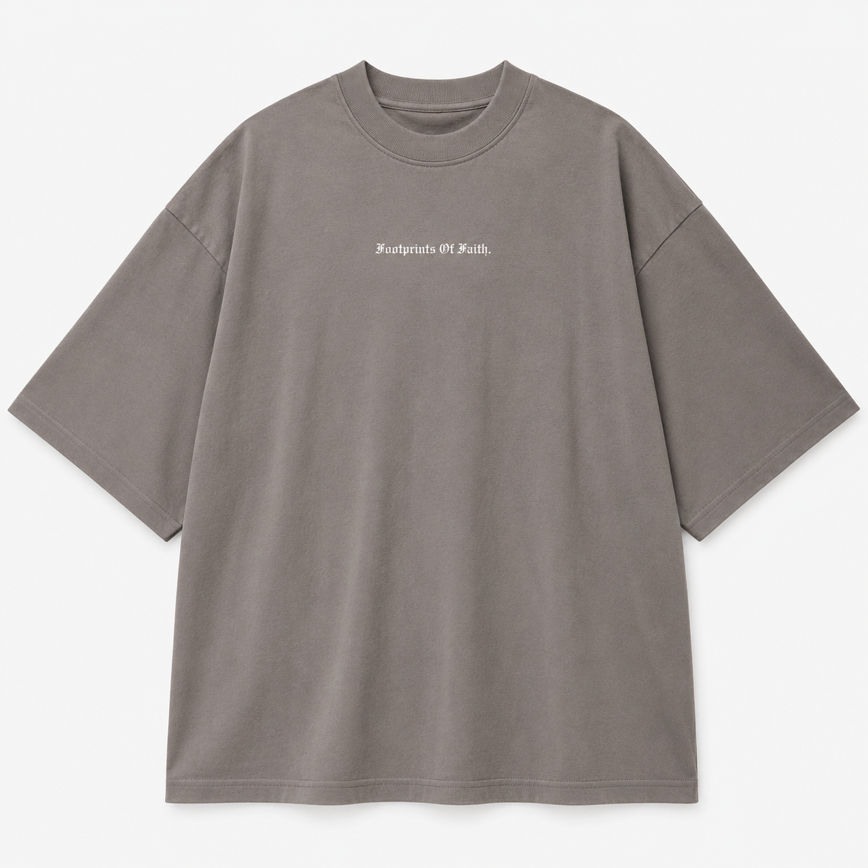 ''SAVED'' BY THE LORD BOXY TEE - SHADOW