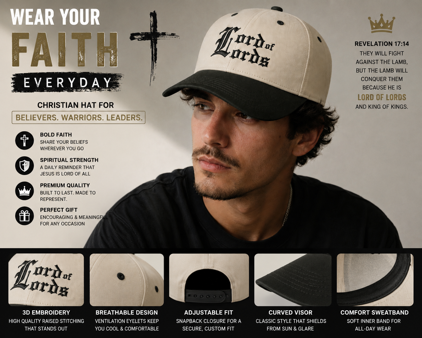 The Kingdom Snapback - Black