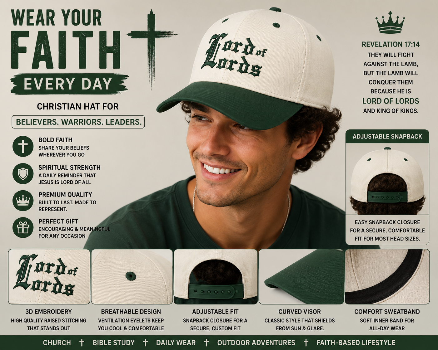 The Kingdom Snapback - Green