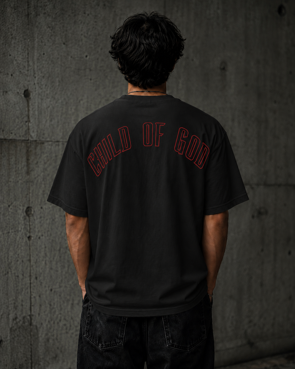 CHILD OF GOD HEAVYWEIGHT TEE - black
