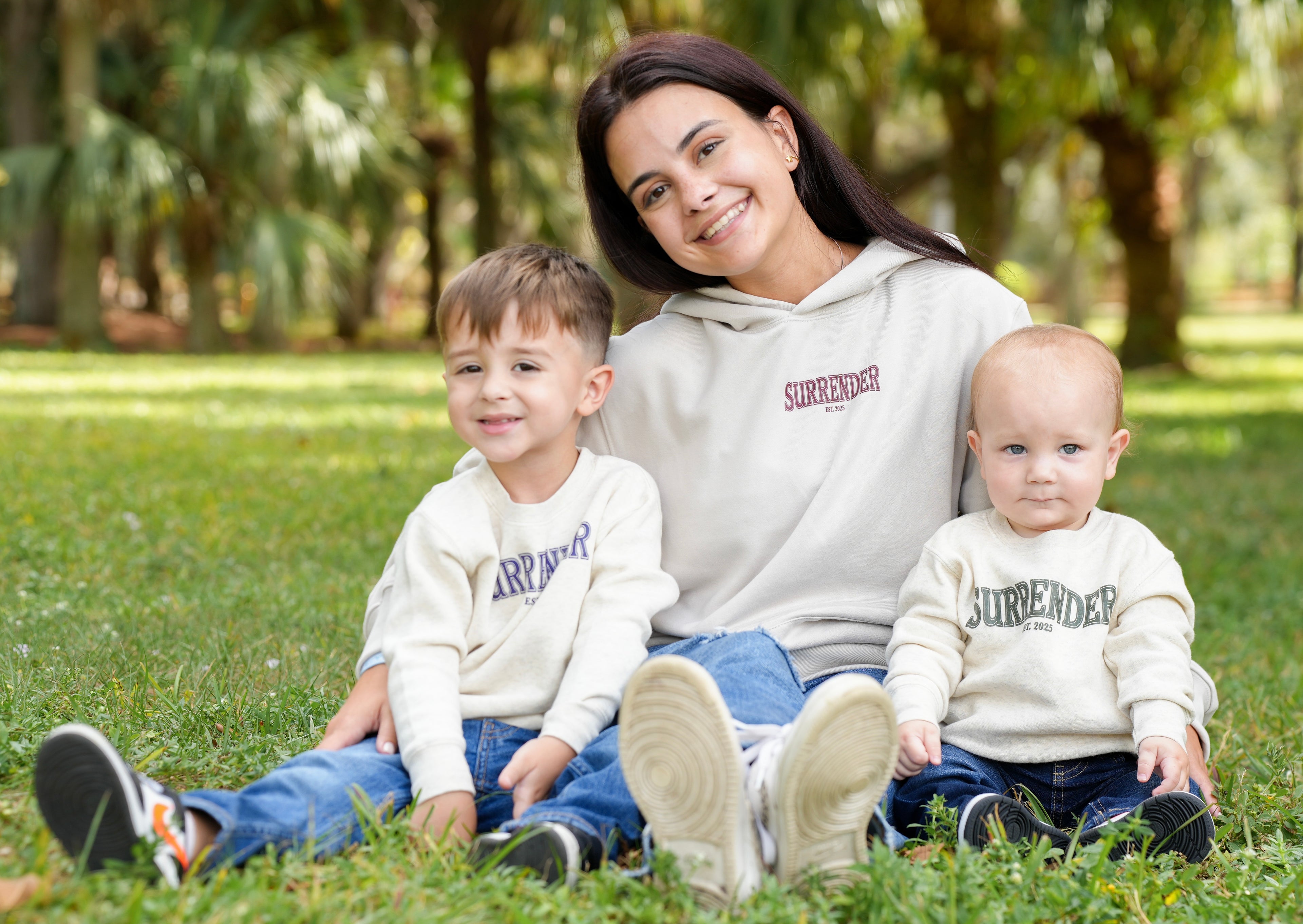 TODDLER SURRENDER CREWNECK - TAN