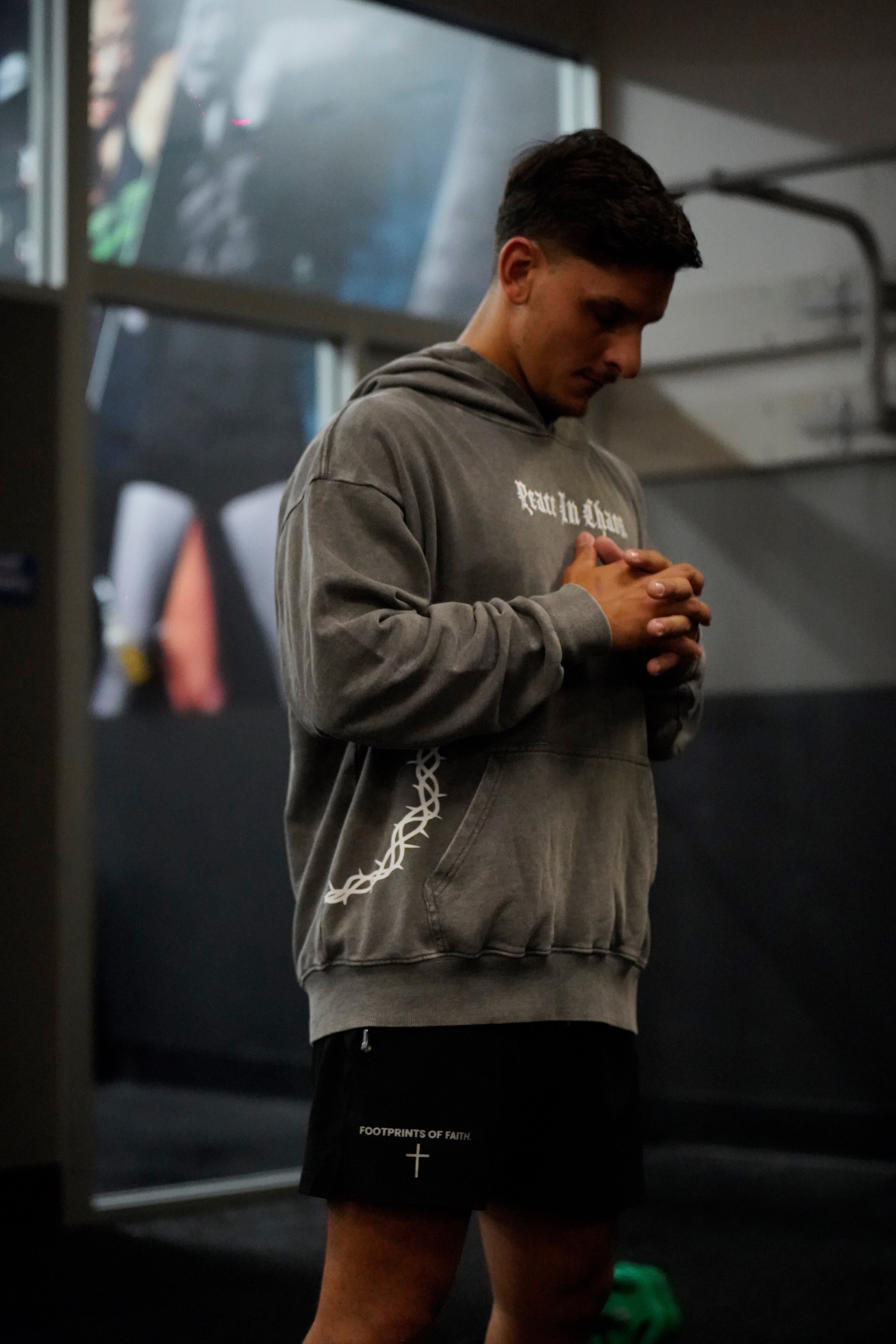 Peace In Chaos Cement Washed Hoodie - Limited Collection