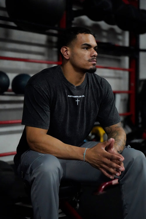 Acid Wash Tee - Black