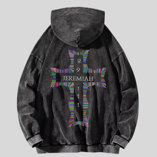 JEREMIAH 29:11 COLLECTION HOODIE - BLACK