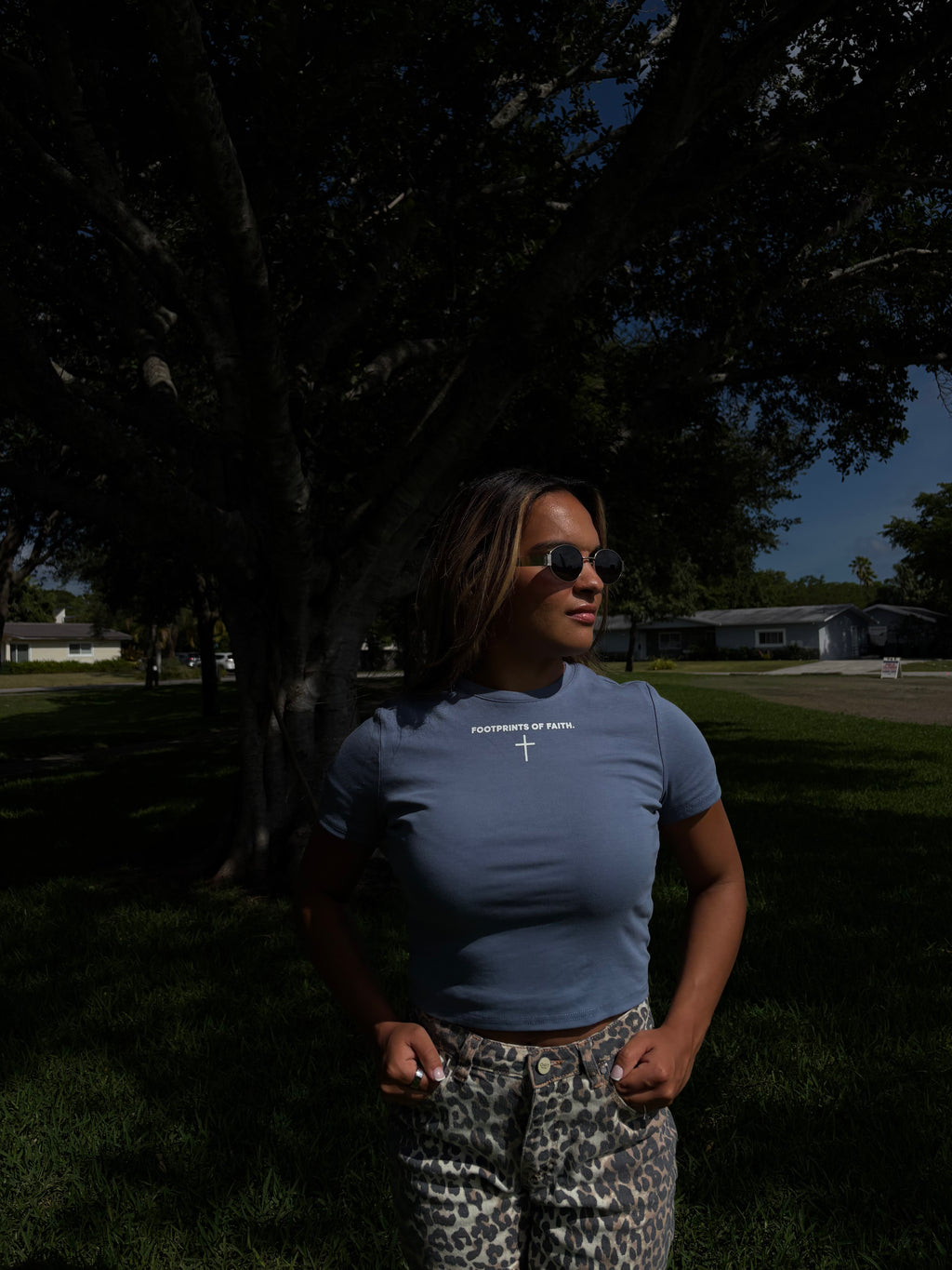 Ladies Baby Tee - Blue