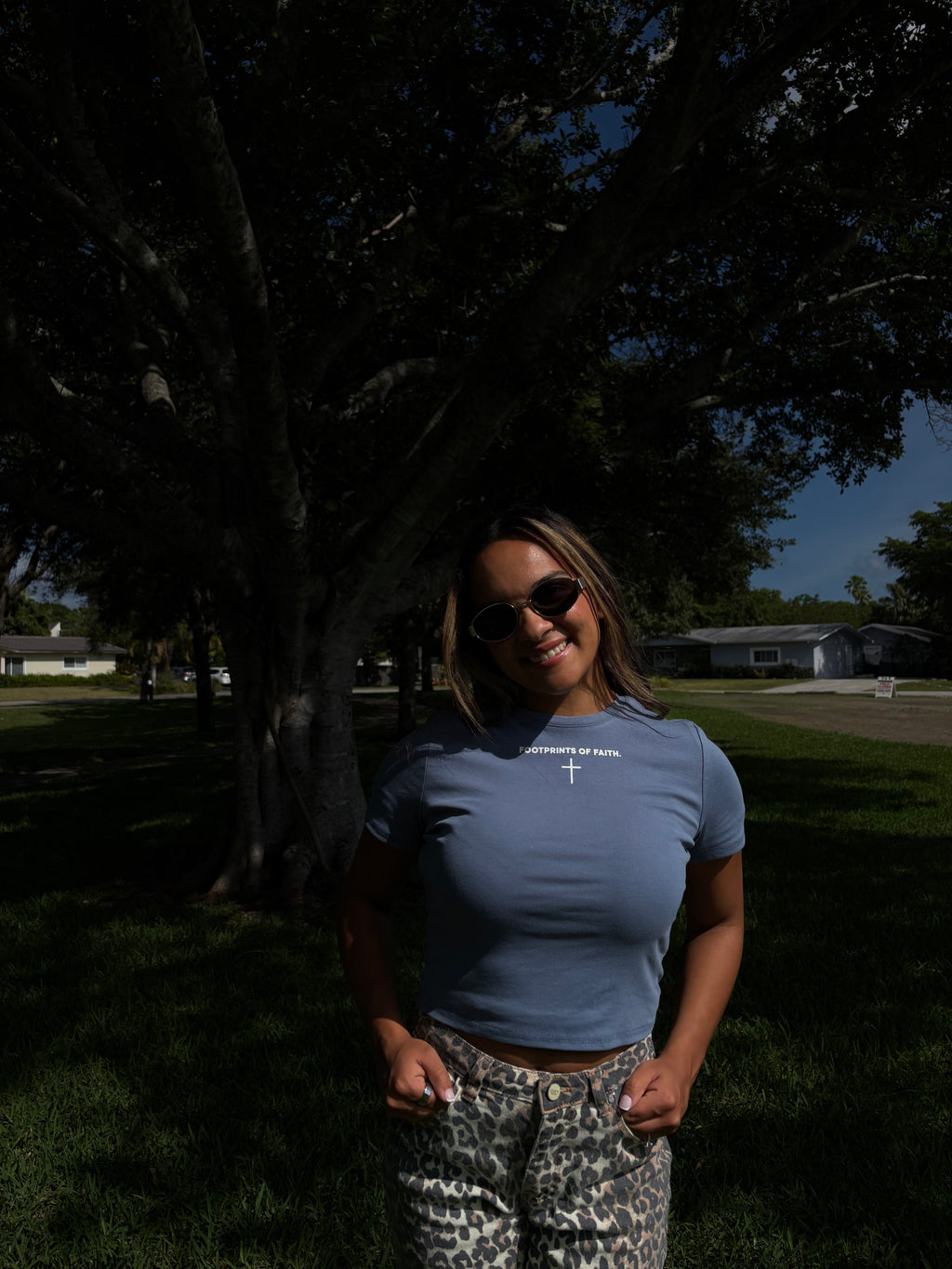 Ladies Baby Tee - Blue