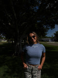 Ladies Baby Tee - Blue