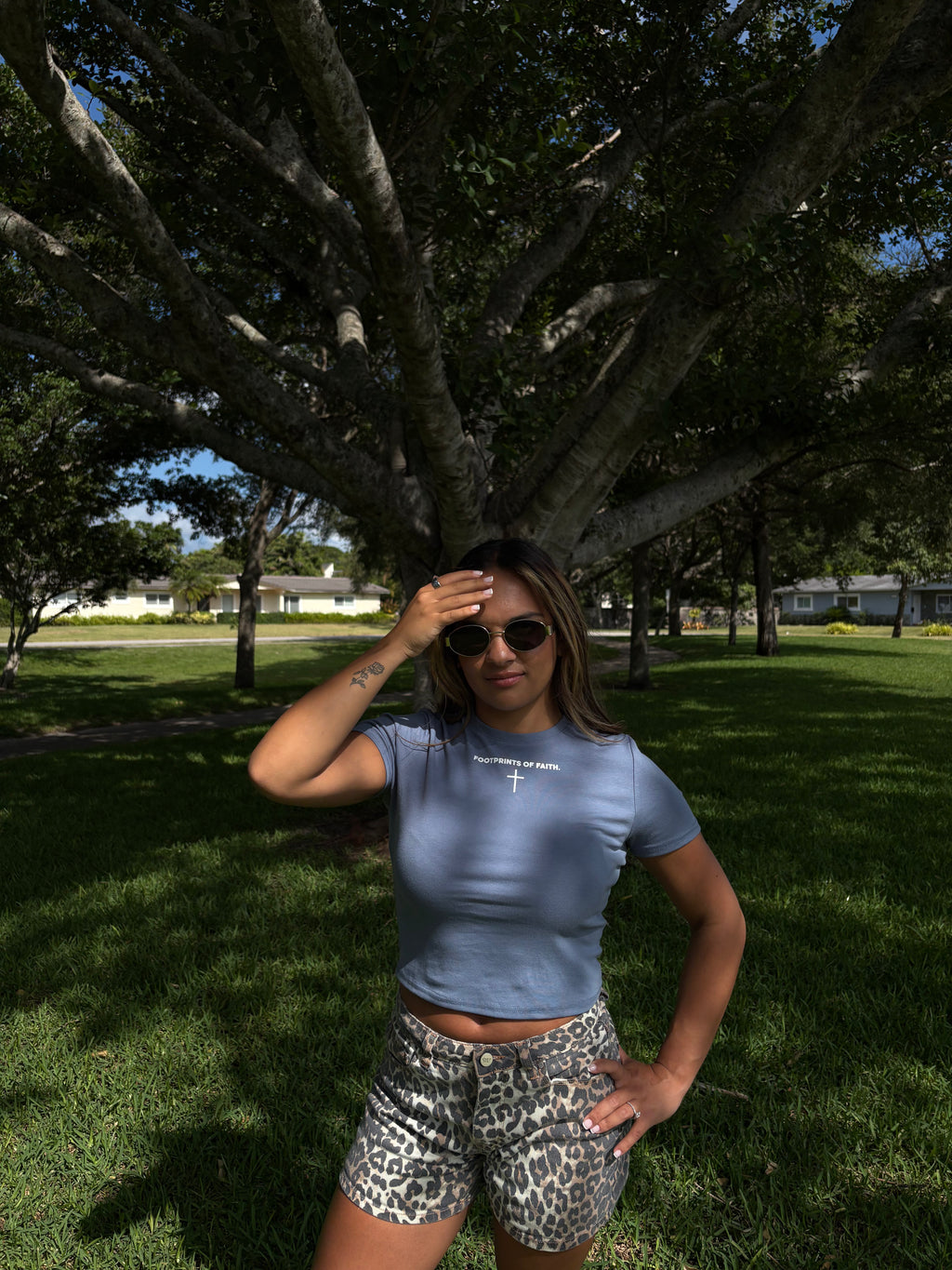 Ladies Baby Tee - Blue