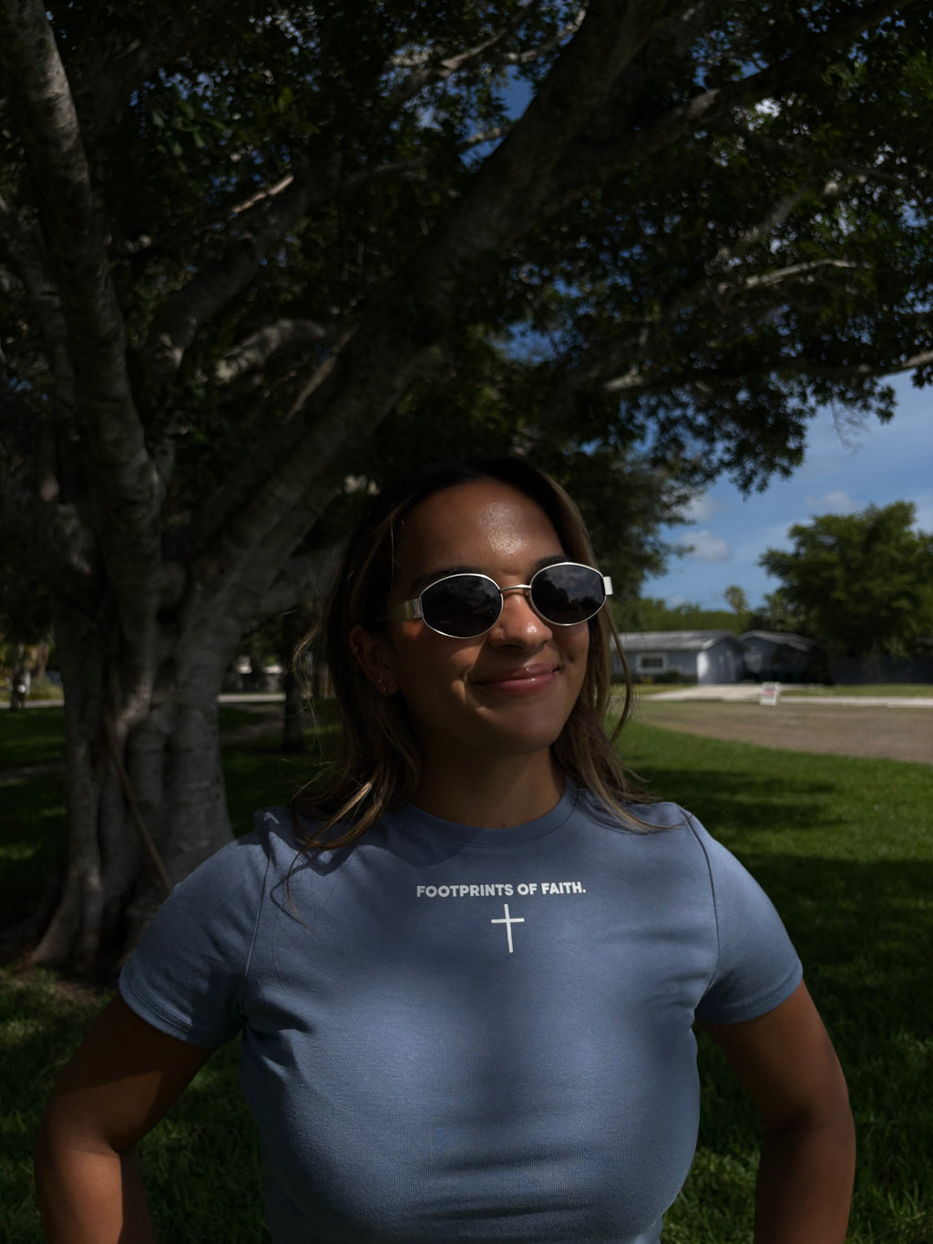 Ladies Baby Tee - Blue