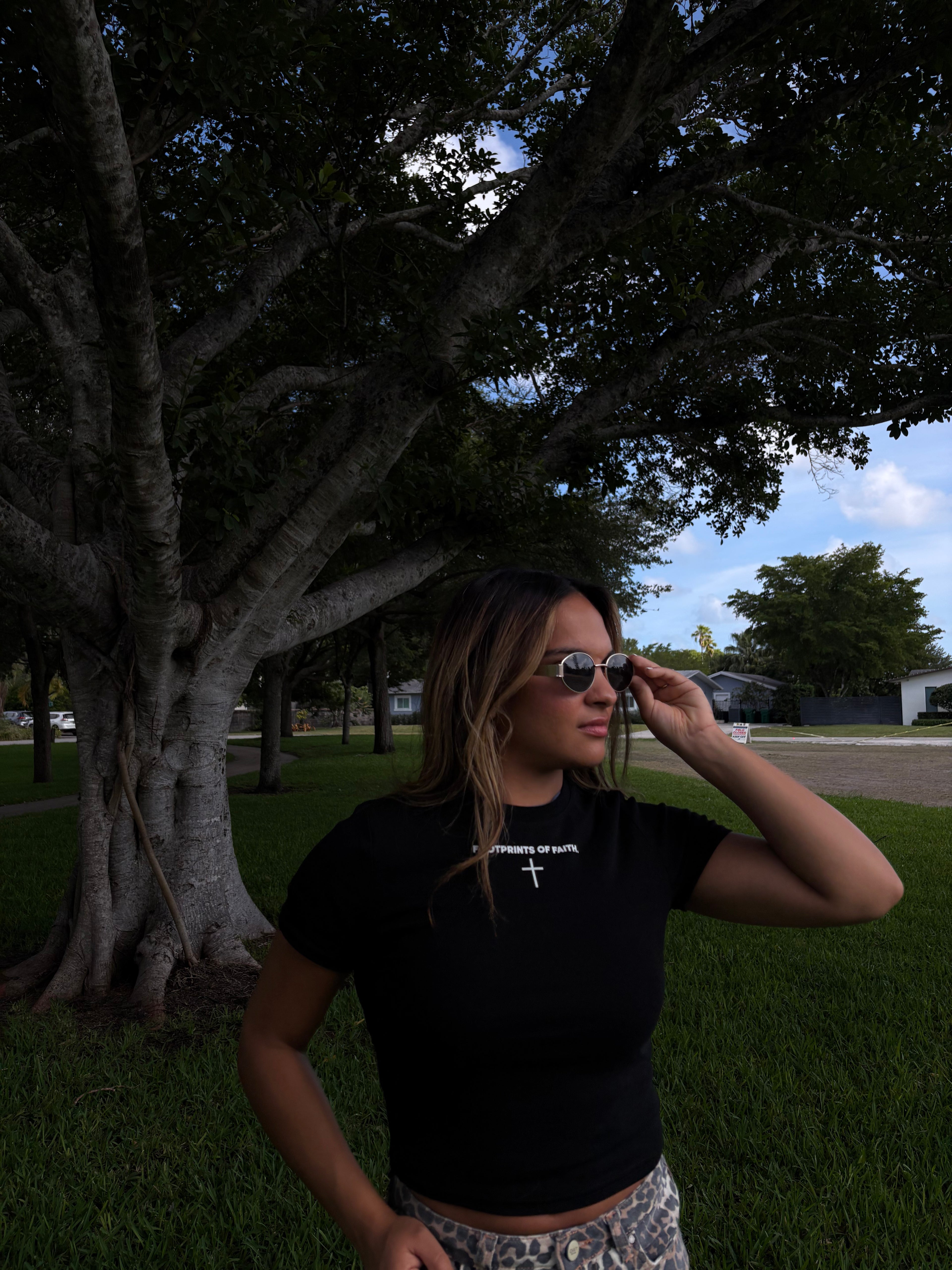 Ladies Baby Tee - Black