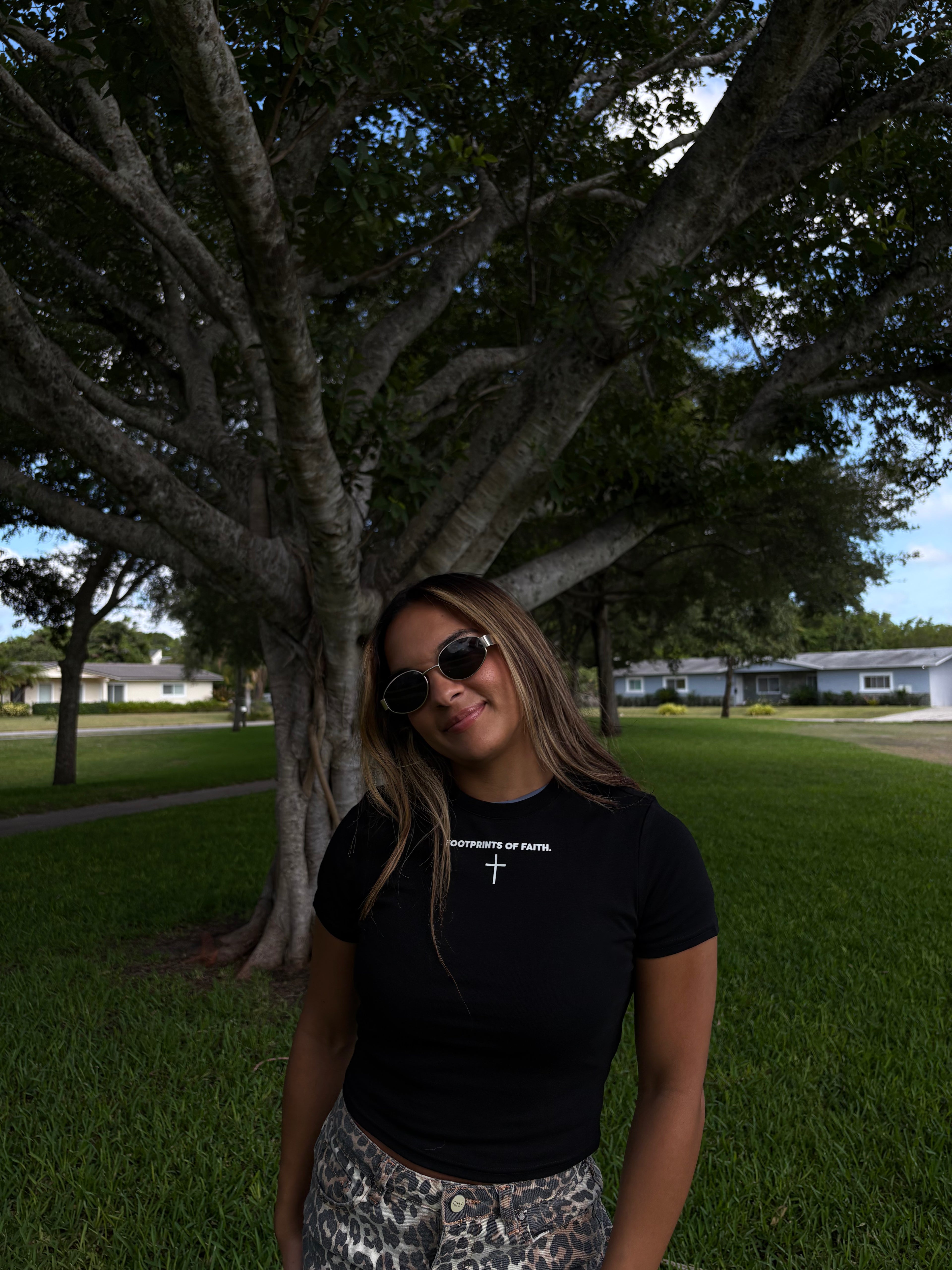 Ladies Baby Tee - Black