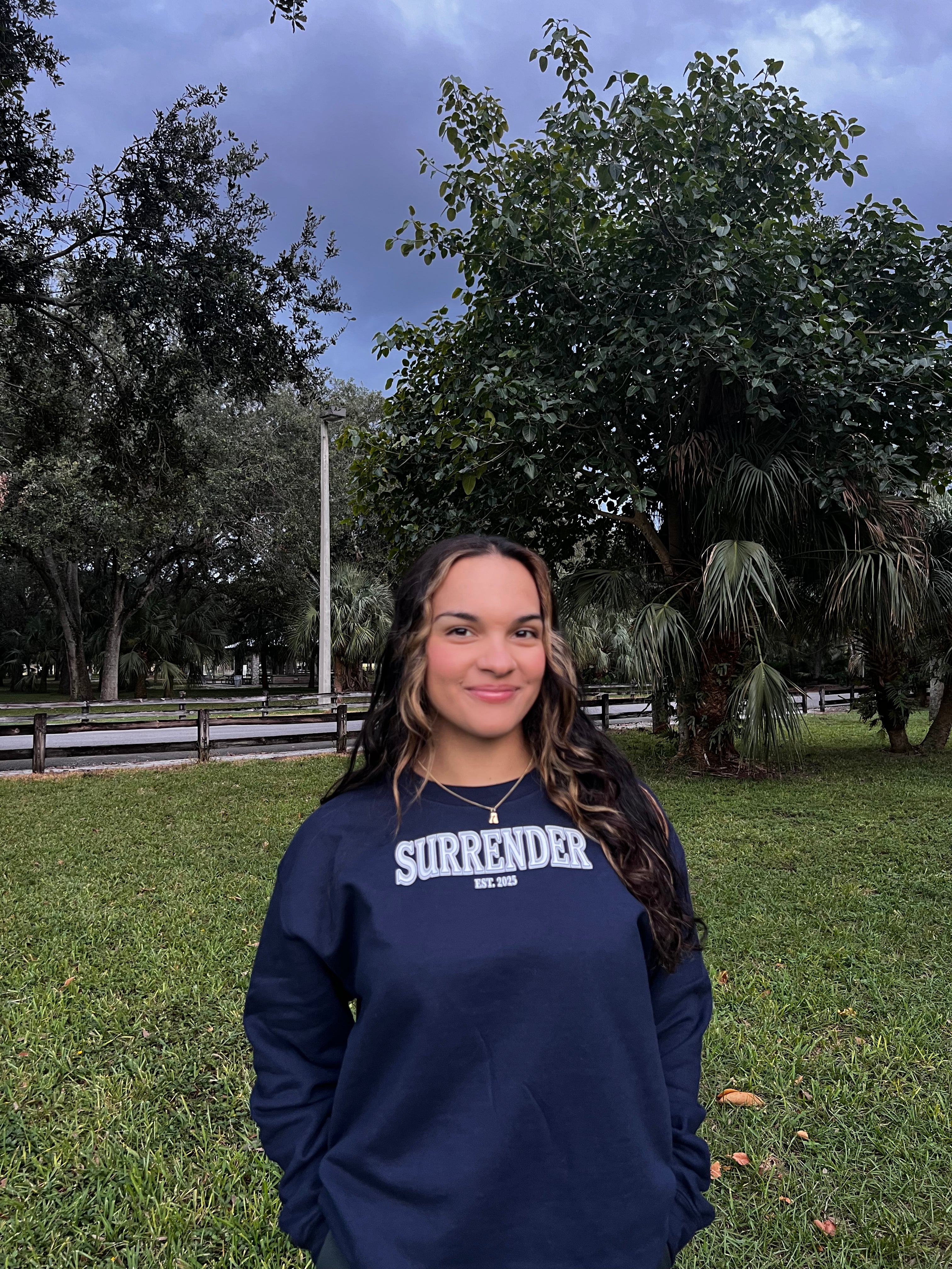 SURRENDER CREWNECK - NAVY