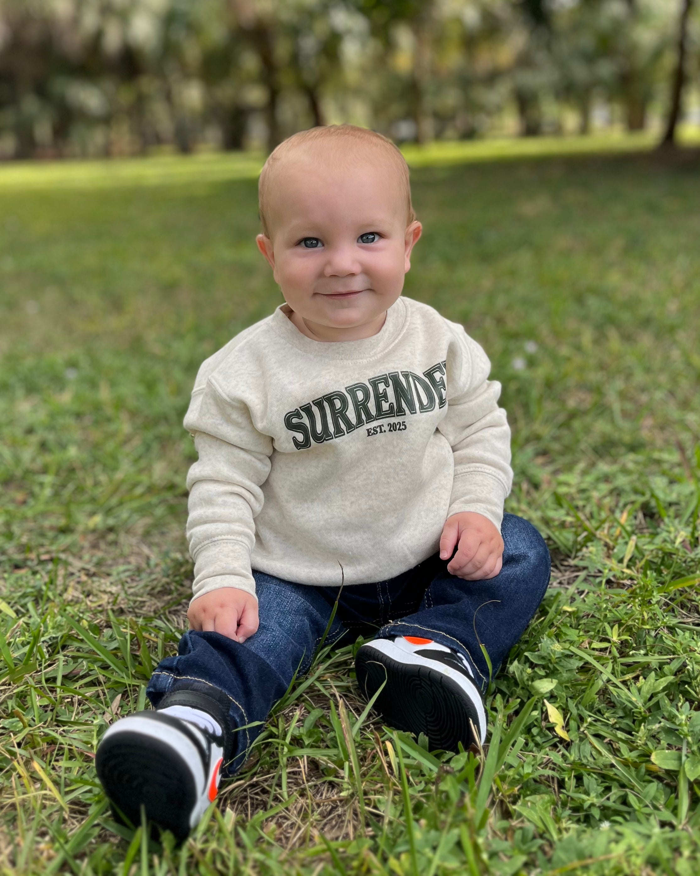 TODDLER SURRENDER CREWNECK - TAN