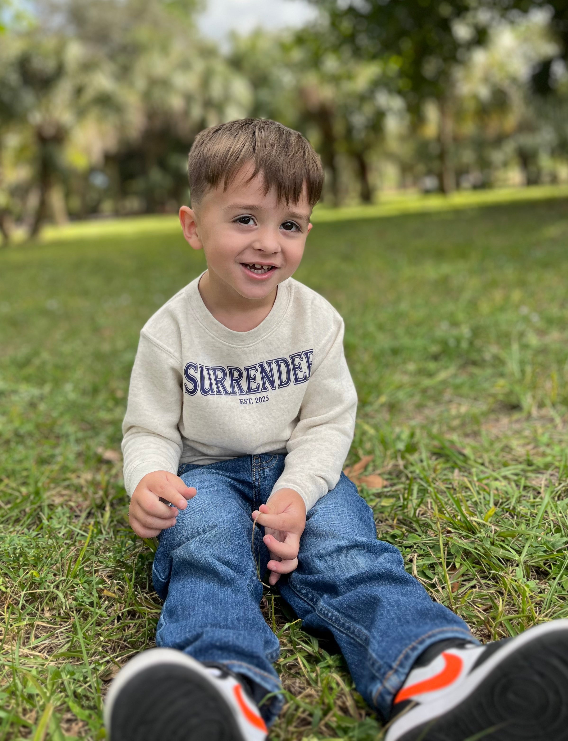 TODDLER SURRENDER CREWNECK - TAN