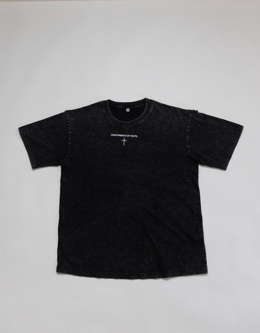 ACID WASH OVERSIZED T - BLACK